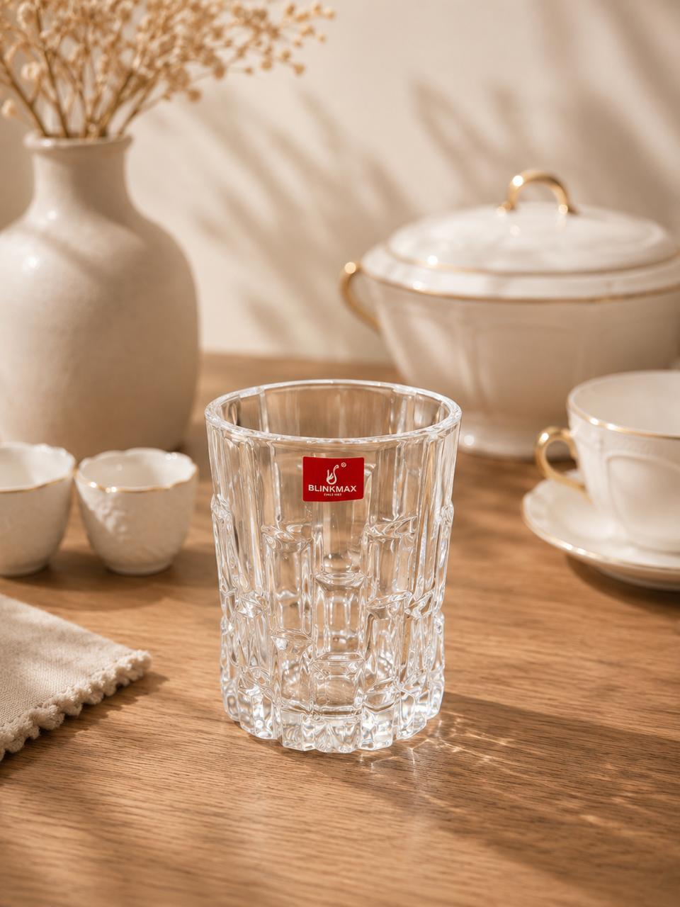 Glass ware - طقم أكواب زجاج 6 قطع