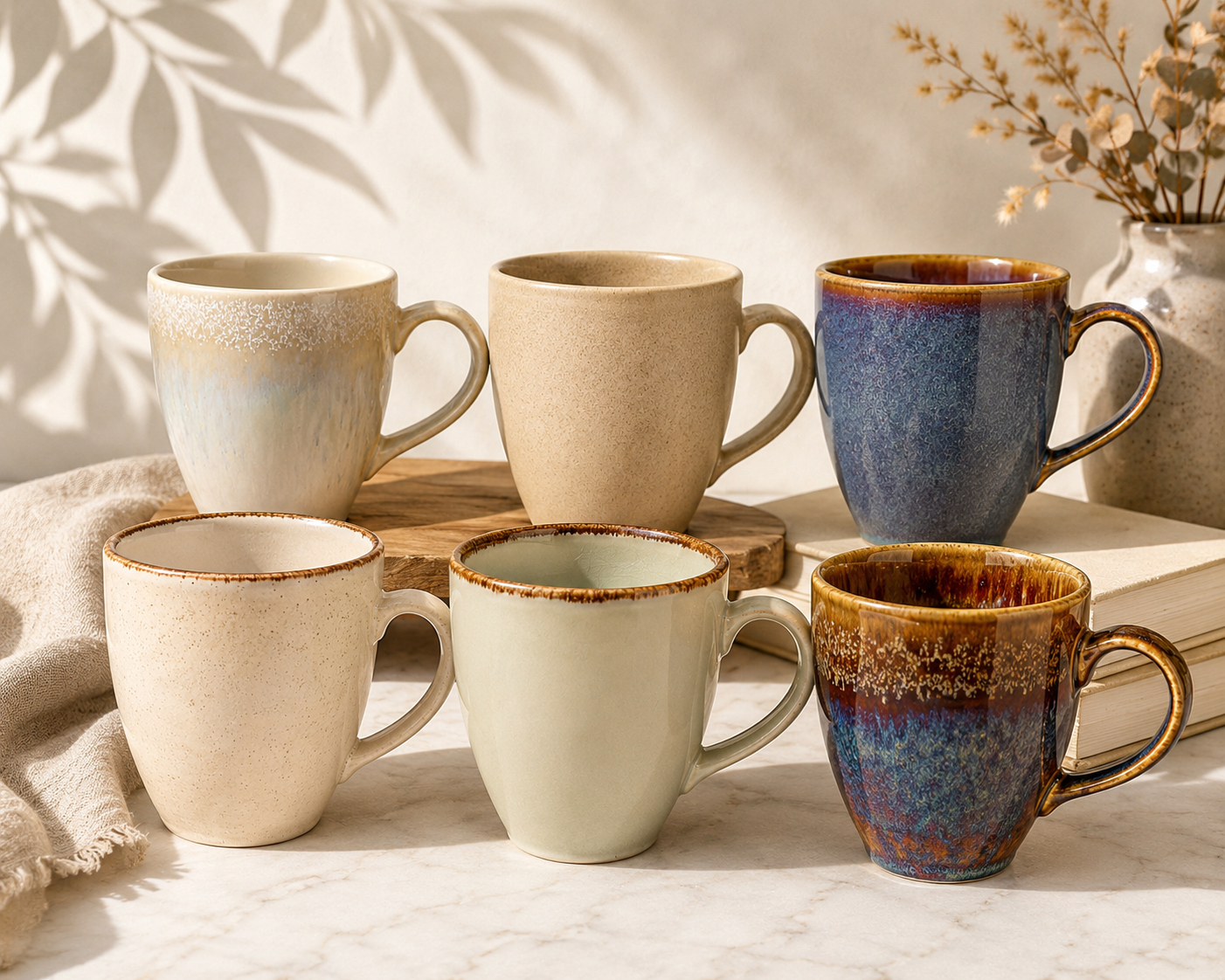 Beige Porcelain Mug