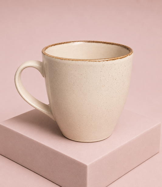 Beige Porcelain Mug
