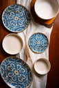 Mix beige Porcelain Dinner Set – 26 Pieces - طقم عشاء بورسلين ٢٦ قطعه من فتحي محمود