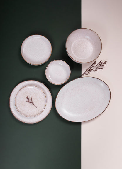Slate Porcelain Dinner Set – 26 Pieces - طقم عشاء بورسلين ٢٦ قطعه من فتحي محمود