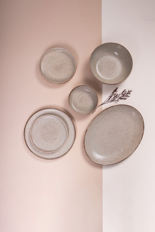Mint  Porcelain Dinner Set – 26 Pieces - طقم عشاء بورسلين ٢٦ قطعه من فتحي محمود