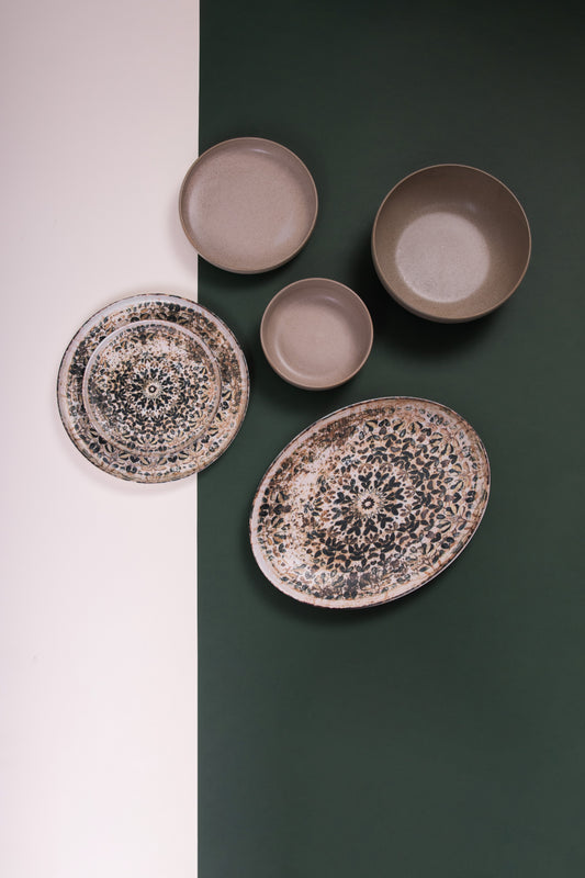 Terebianco Porcelain Dinner Set – 26 Pieces - طقم عشاء بورسلين ٢٦ قطعه من فتحي محمود