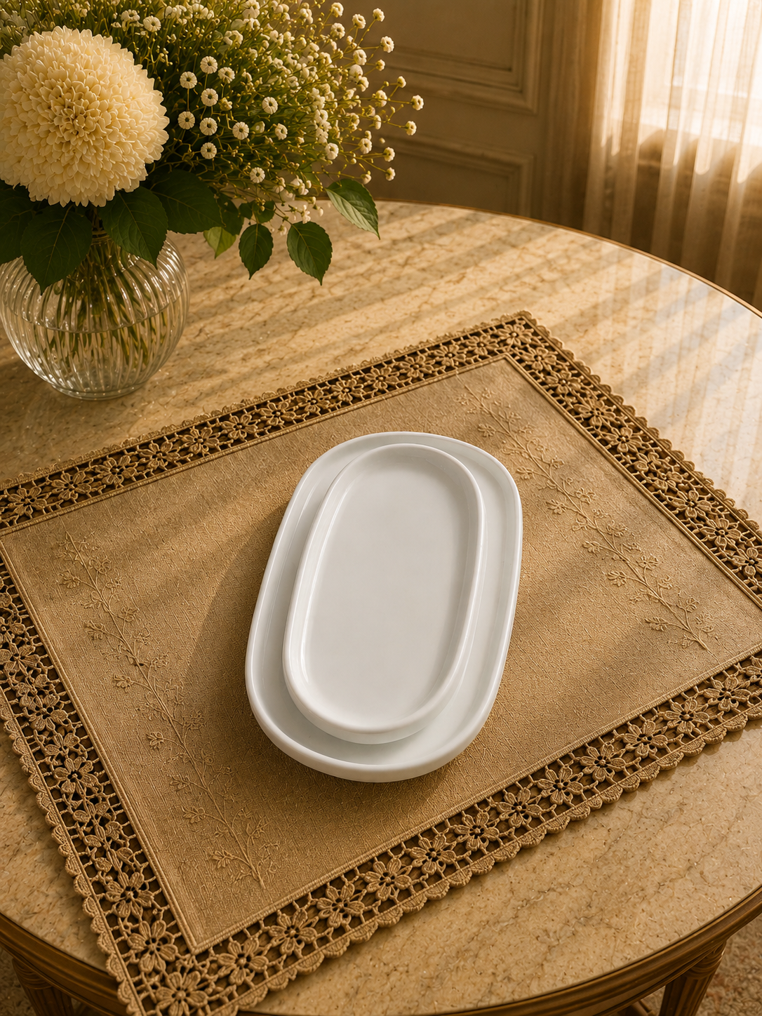 serving plates 2 size