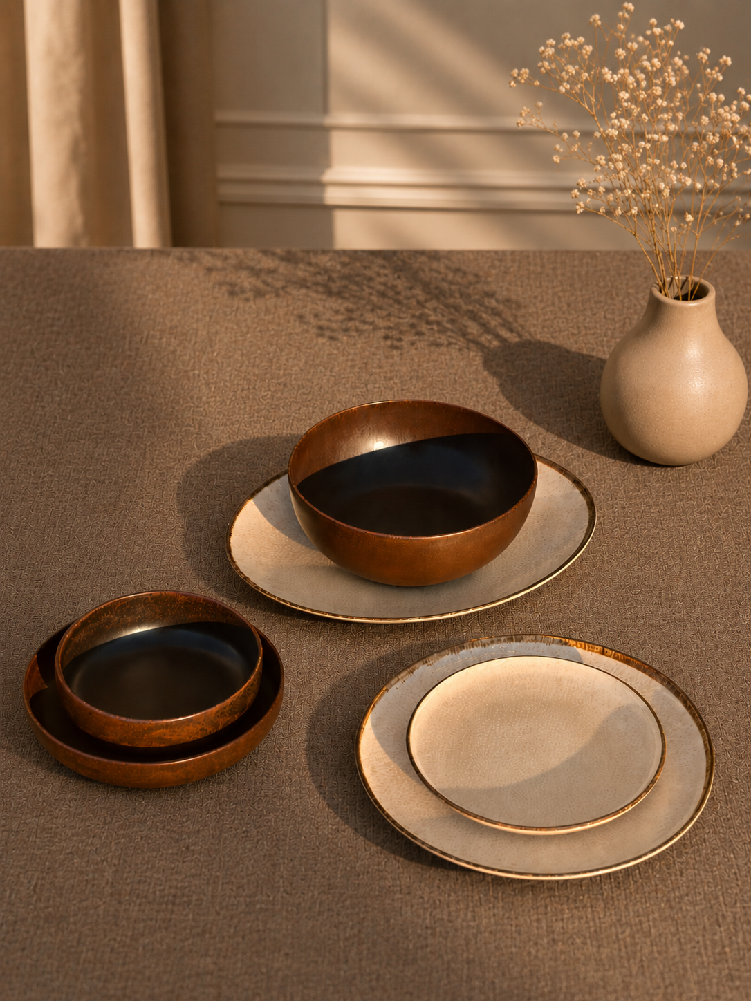 Mocha Royal Dinner Set – 26 Pieces - طقم عشاء بورسلين ٢٦ قطعه من فتحي محمود
