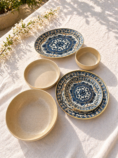 Milano Porcelain Dinner Set – 26 Pieces - طقم عشاء بورسلين ٢٦ قطعه من فتحي محمود