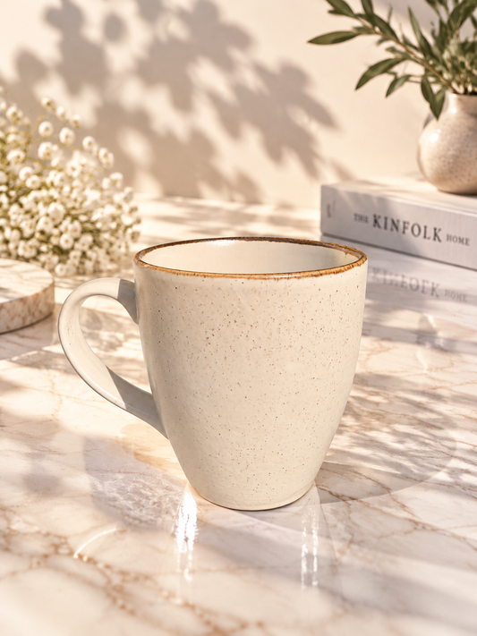 Beige Porcelain Mug