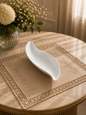 S plate porcelain