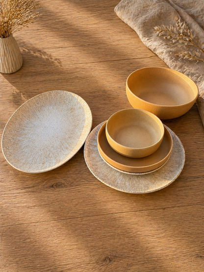 Mix cafe new Porcelain Dinner Set – 26 Pieces - طقم عشاء بورسلين ٢٦ قطعه من فتحي محمود