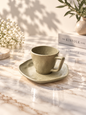 Oblisk beige set coffee cup - 12 piece