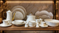 Royal gold classic  Porcelain Dinner set 74 Piece - طقم صيني بورسلين 74 قطعة من فتحي محمود