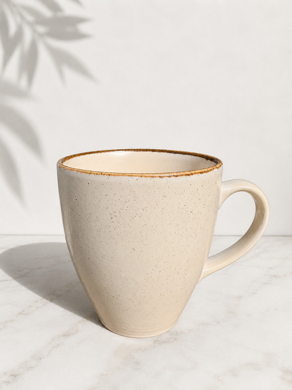 Beige Porcelain Mug